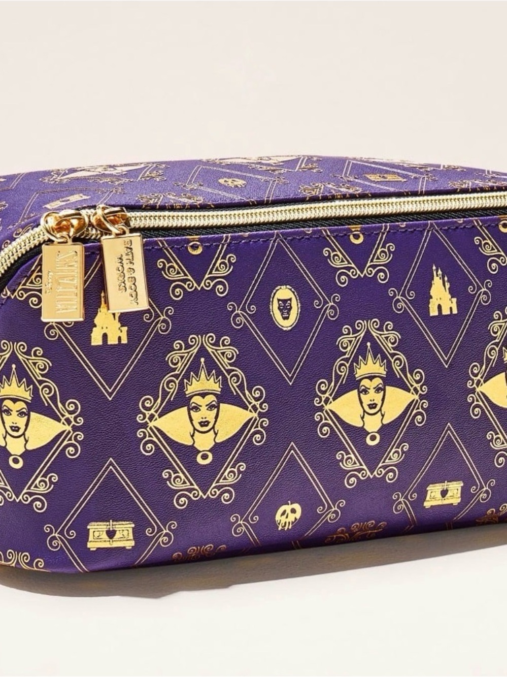Disney Villains Purple & Gold Cosmetic Pouch